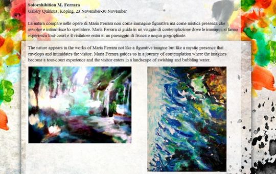 Solo Exhibition Maria Ferrara