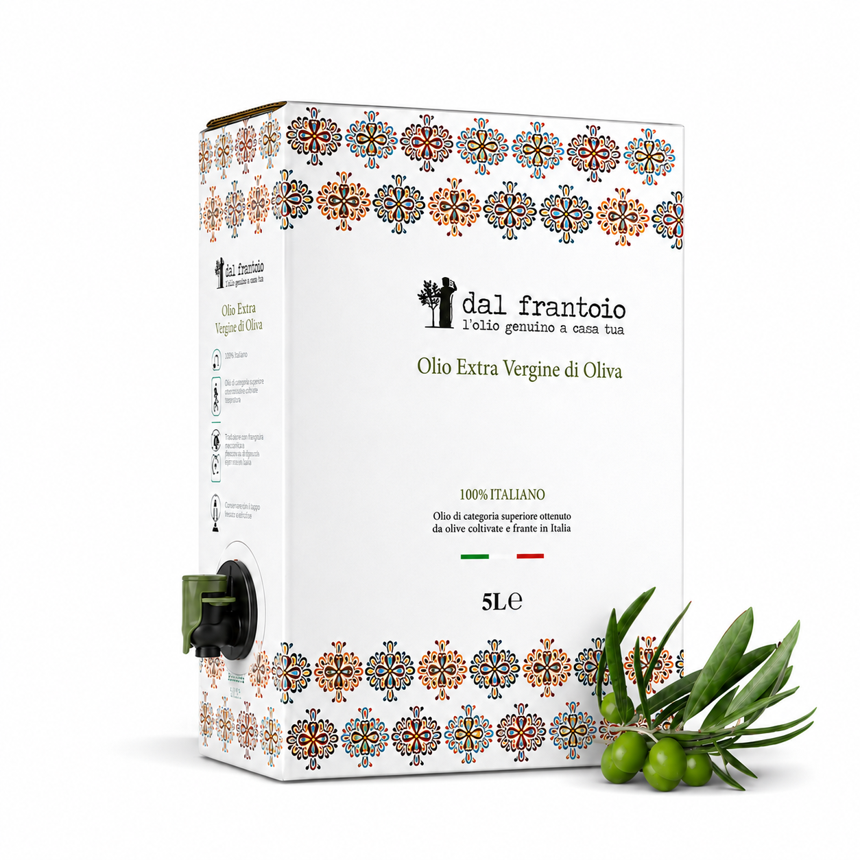 1 Bag-in-Box Dal Frantoio da 5 L con rubinetto