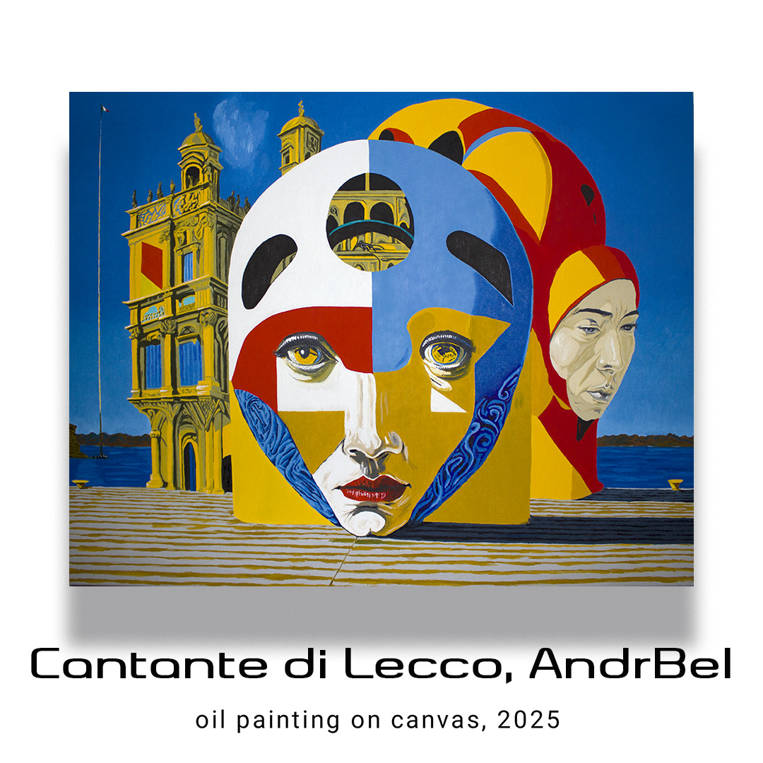 Cantante di Lecco, AndrBel
oil painting on canvas, 2025