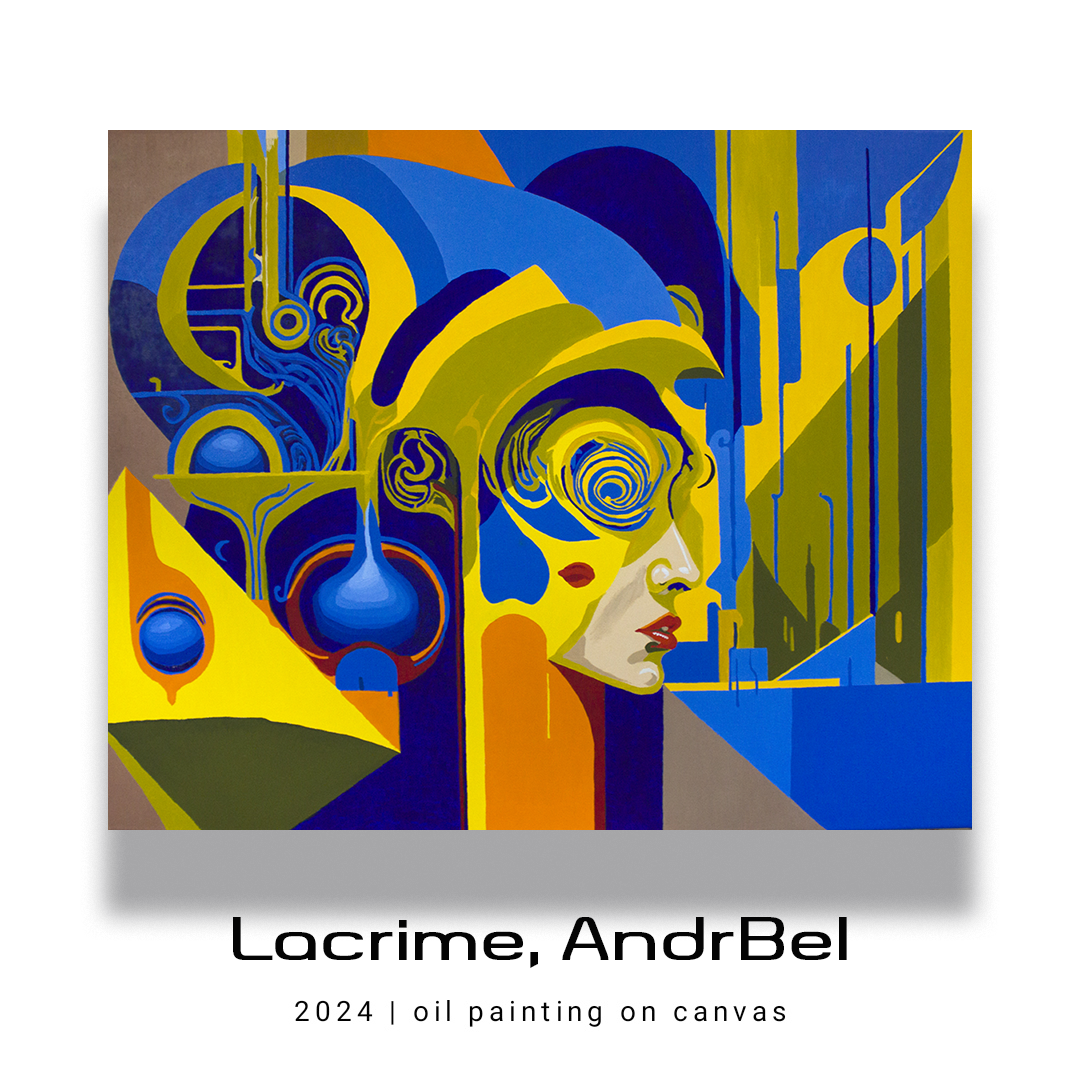 Lacrime (2024) AndrBel Oil on canvas 100 x 80 cm (39.37 × 31.5 in)