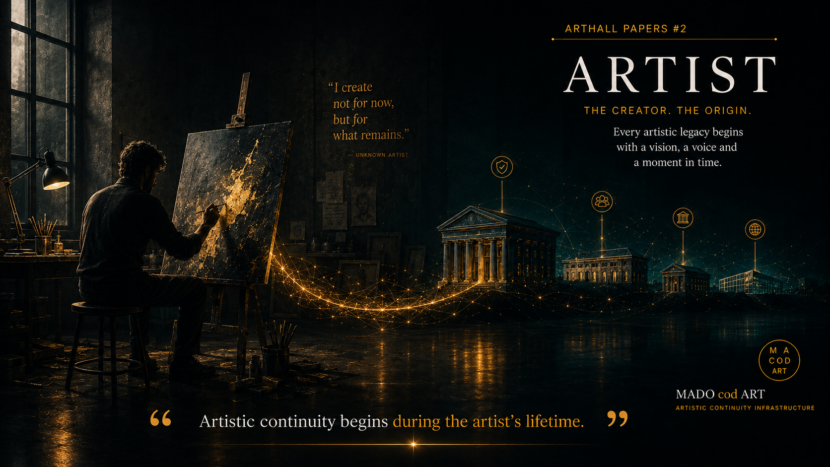 Artistic continuity begins during the artist’s lifetime.